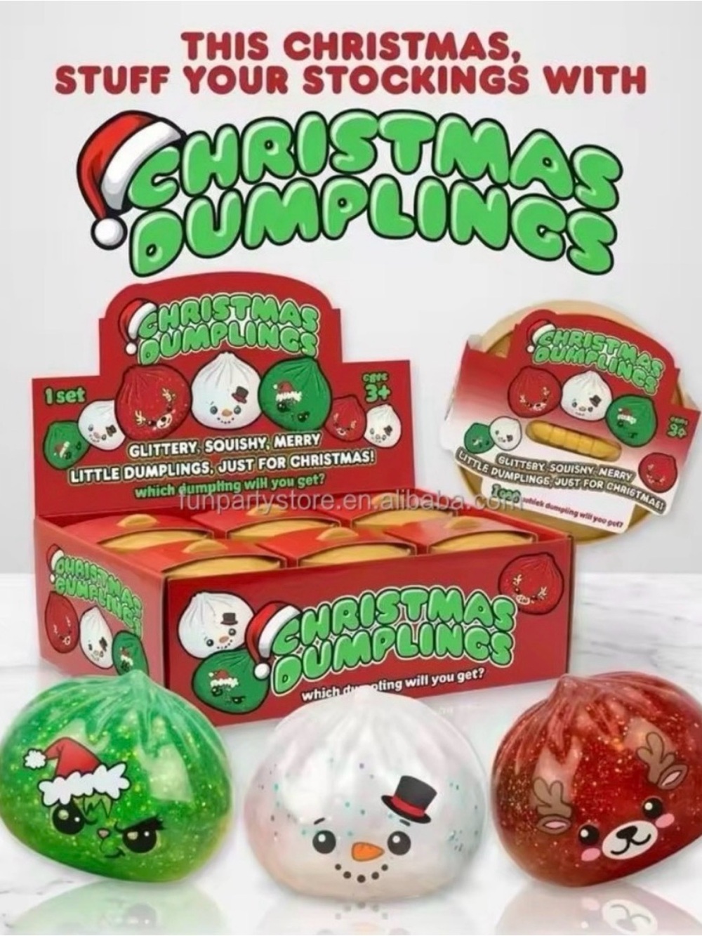 Christmas Dumplings Sensory Toys Sensory Squishy Toys